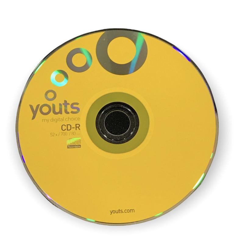 Cd-r envelope youts colorful 52x/700mb/80min - cores (unidade